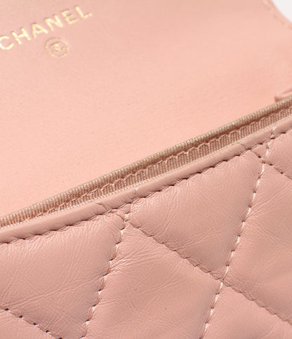 CHANEL カードケース ゴールド金具 マトラッセ 2.55 レディース シャネル