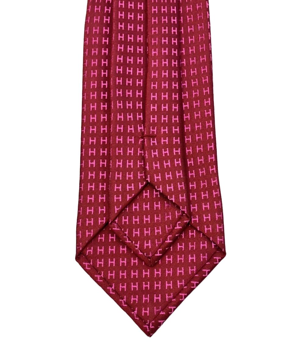 美品 HERMES ネクタイ シルク100% メンズ エルメス