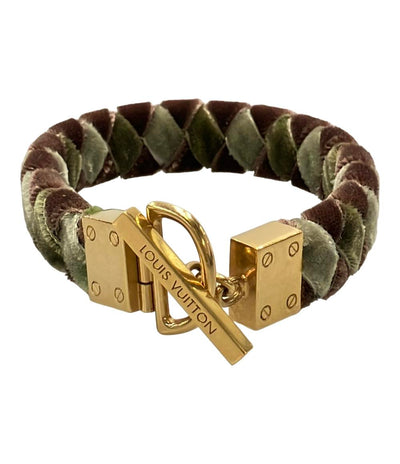 ルイ・ヴィトン ブレスレット ベロア 編み込み レディース LOUIS VUITTON
