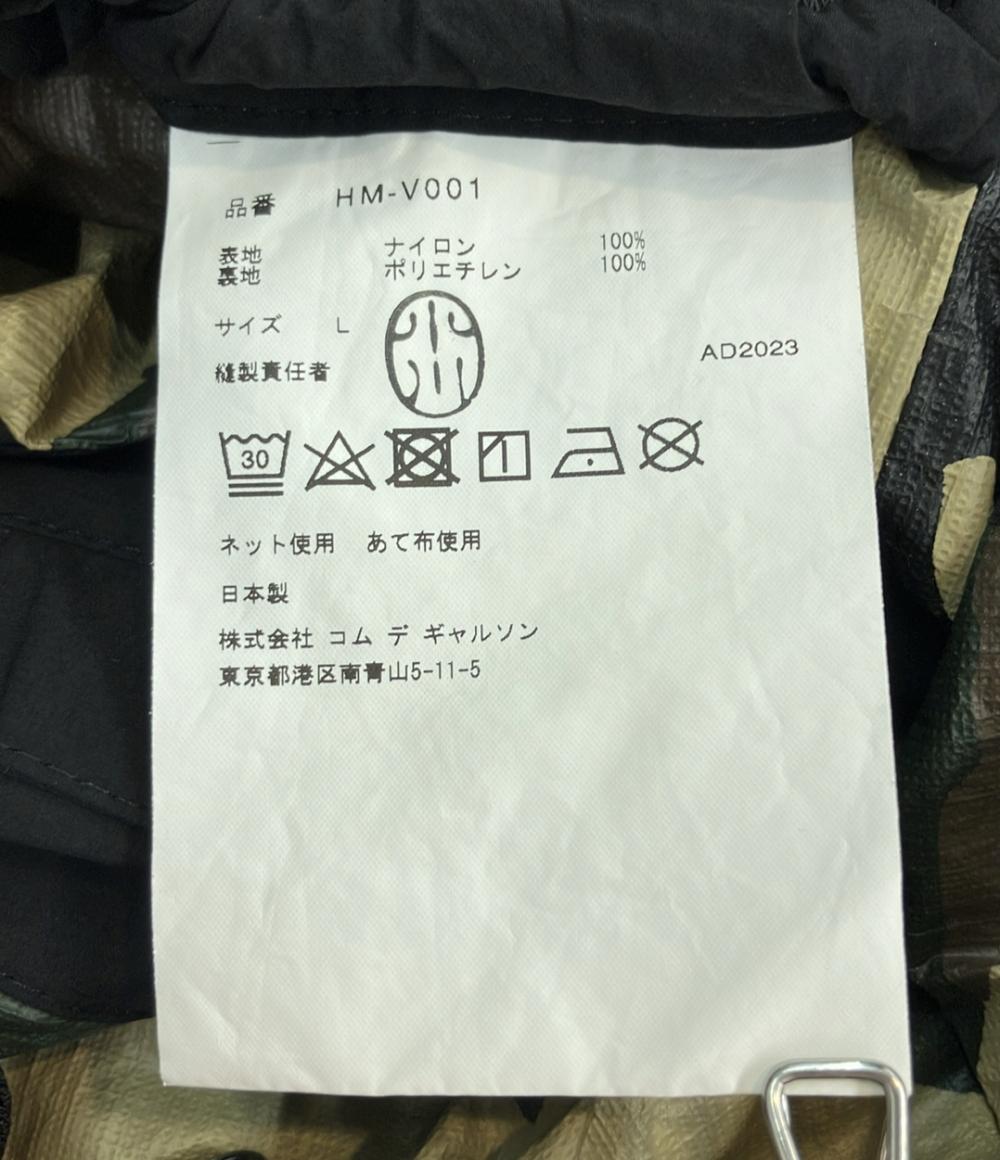 美品 COMME des GARCONS HOMME ナイロンベスト 裏地迷彩柄 HM-V001 メンズ SIZE L コムデギャルソンオム