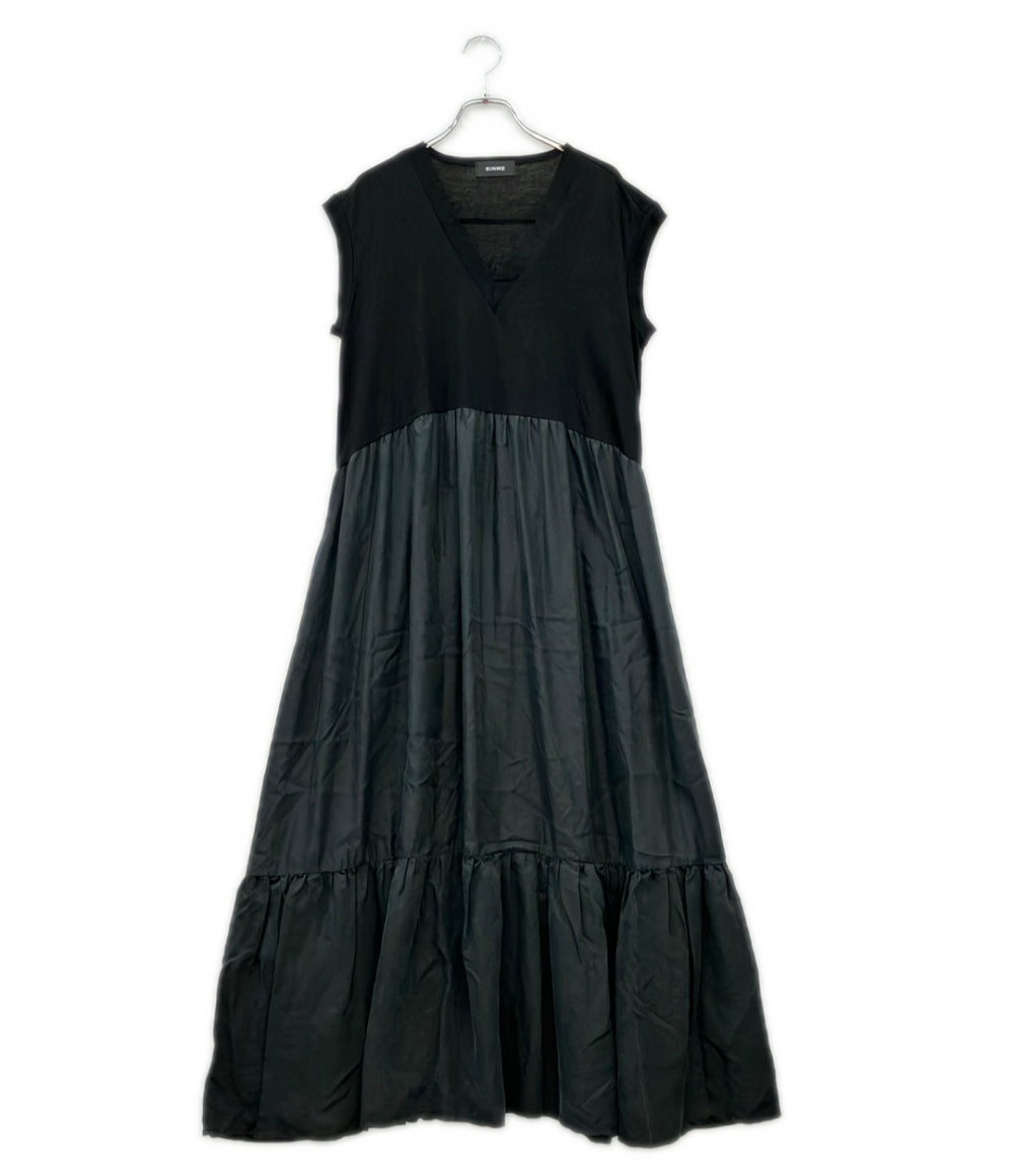 SINME ノースリーブ VネックC/Sワンピース レディース SIZE F (M) シンメ