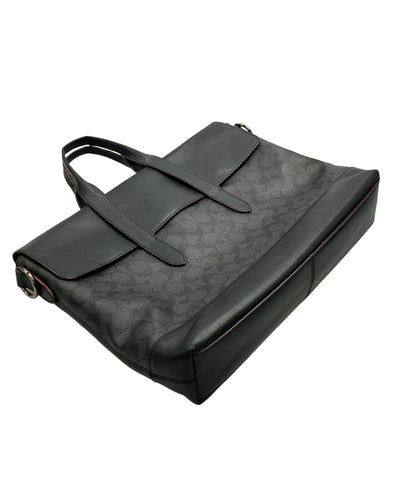 COACH 2WAY ブリーフケース ビジネスバッグ ショルダーバッグ 斜め掛け シグネチャー F77858 メンズ コーチ