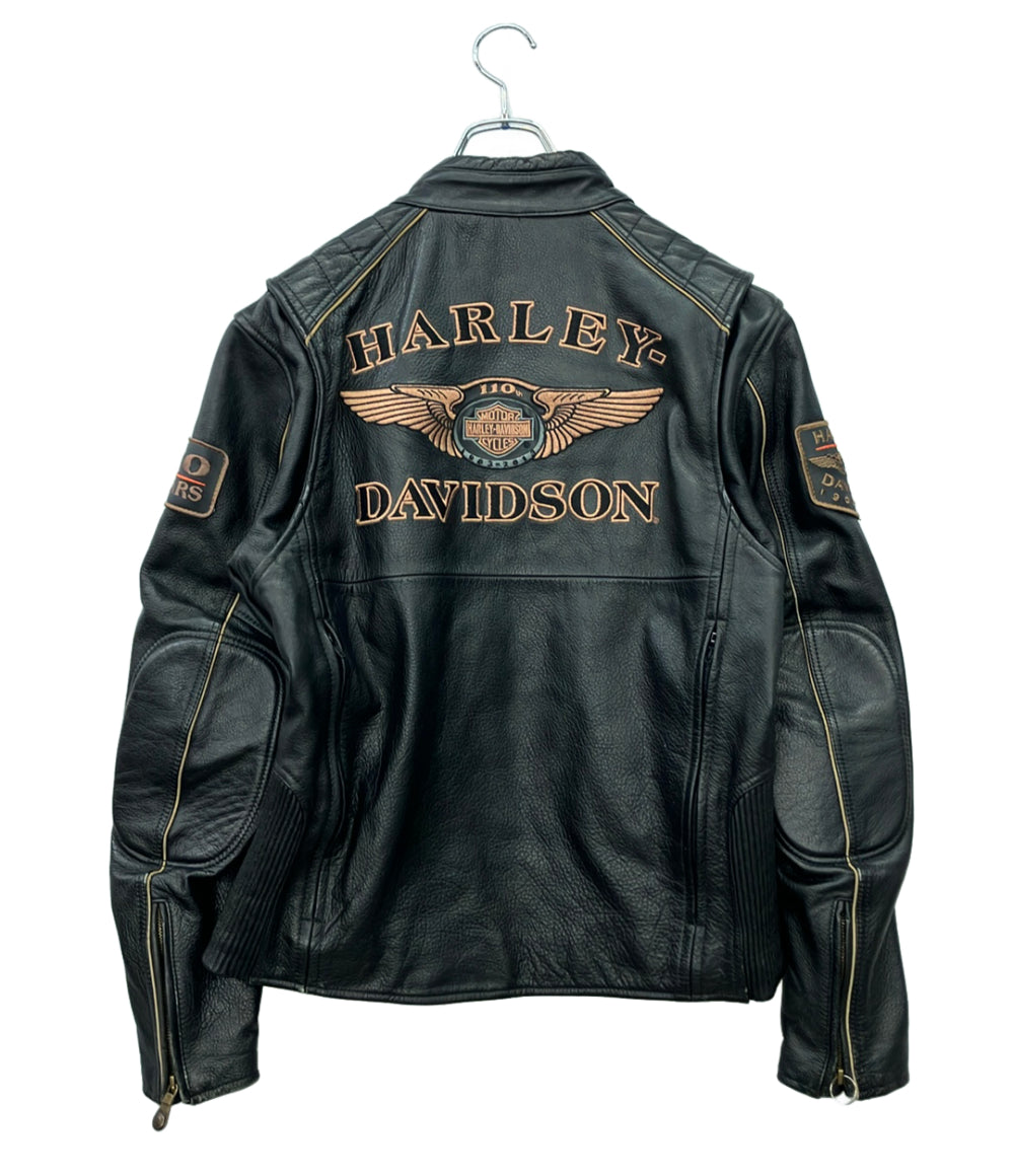 HARLEY DAVIDSON レザージャケット 110周年モデル フロントジップ 97145-13VM メンズ SIZE M ハーレーダビッドソン