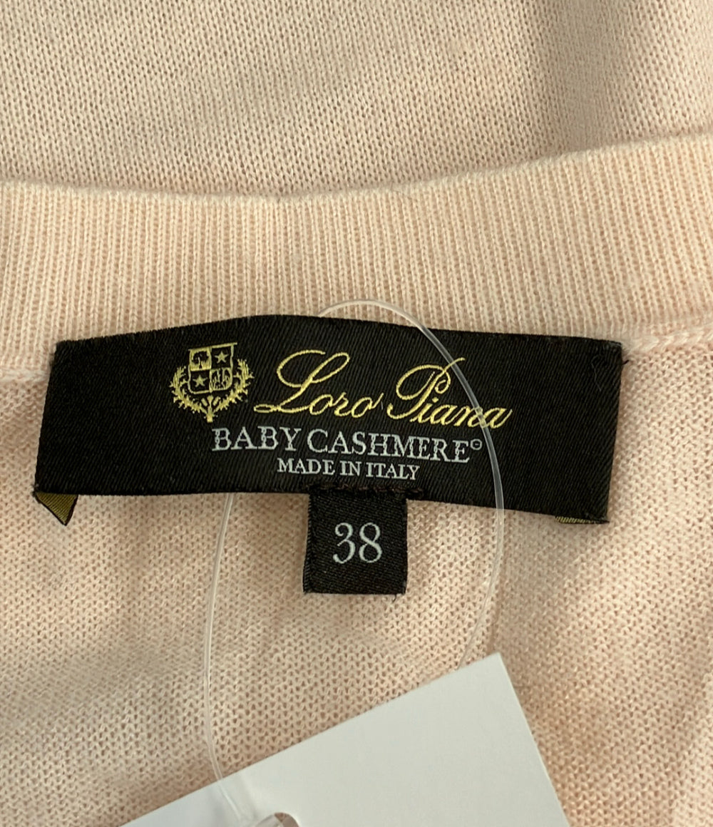 Loropiana ネオ・ピウマ・クルーネック カシミヤニット FAM9049 レディース SIZE 38 (S) ロロ・ピアーナ