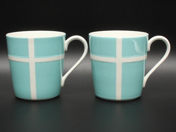 美品 TIFFANY&Co. マグカップ 2点セット ペア ブルーボックス ティファニー