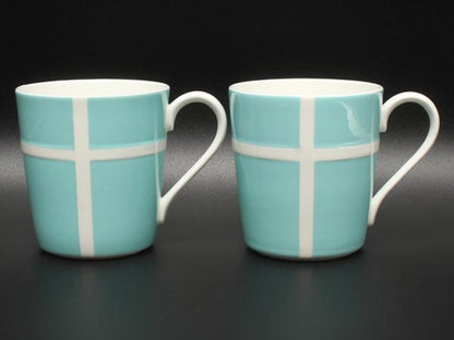美品 TIFFANY&Co. マグカップ 2点セット ペア ブルーボックス ティファニー