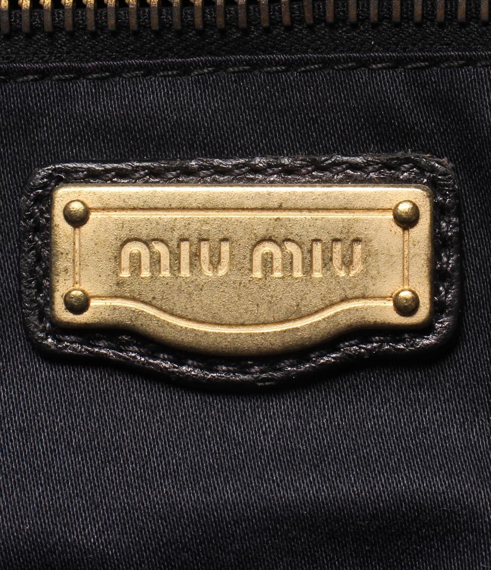 ミュウミュウ 美品 楽天市場】ミュウミュウ MIU MIU アルカディ マテラッセレザー ミニ
