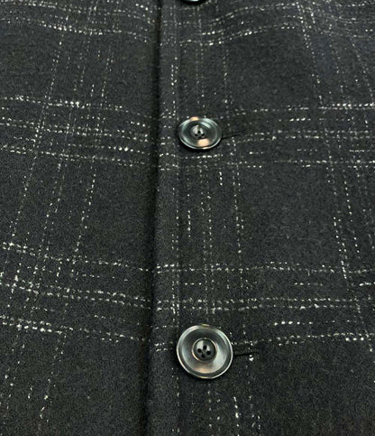 CANALI black edition チェック柄 コート メンズ SIZE 52 (XL) カナーリ ブラック エディション