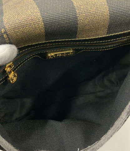 訳あり FENDI ショルダーバッグ ストライプ柄 レディース フェンディ