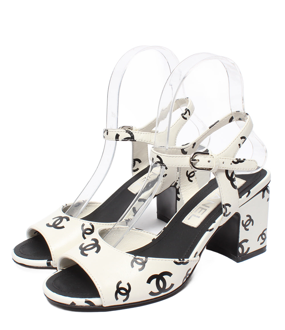CHANEL サンダル ココマーク 総柄 レディース SIZE 35C シャネル