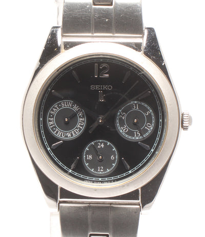SEIKO 腕時計 ルキア LUKIA クオーツ ブラック 5Y89-0A10 レディース セイコー