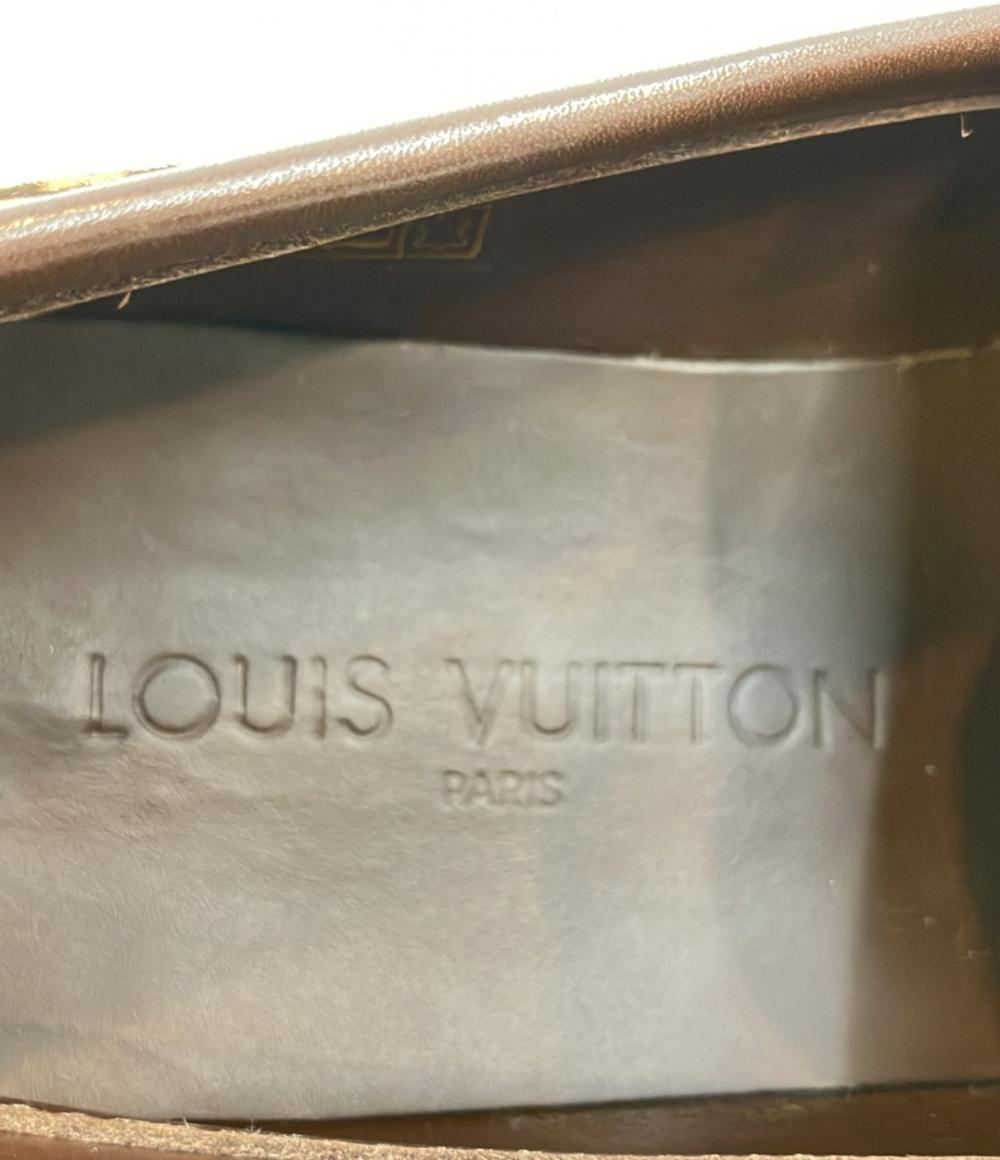 ルイ・ヴィトン ハラコ ローファー ダミエ柄 メンズ SIZE 6 1/2 (S) LOUIS VUITTON