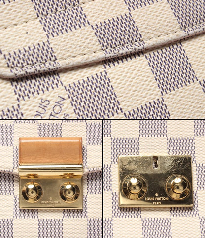 LOUIS VUITTON 2way ハンドバッグ ショルダーバッグ 肩掛け クロワゼット ダミエアズール N41581 レディース ルイ・ヴィトン