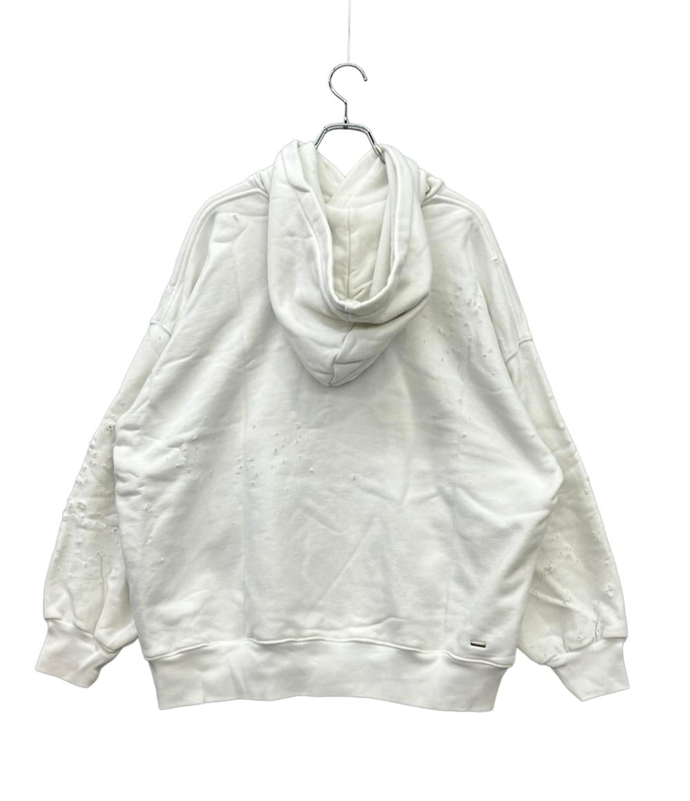 AMIRI パーカー スウェット ダメージ 加工  オーバーサイズ DYED DAMAGE HOODIE 01-231-13-013760 メンズ SIZE S アメリ