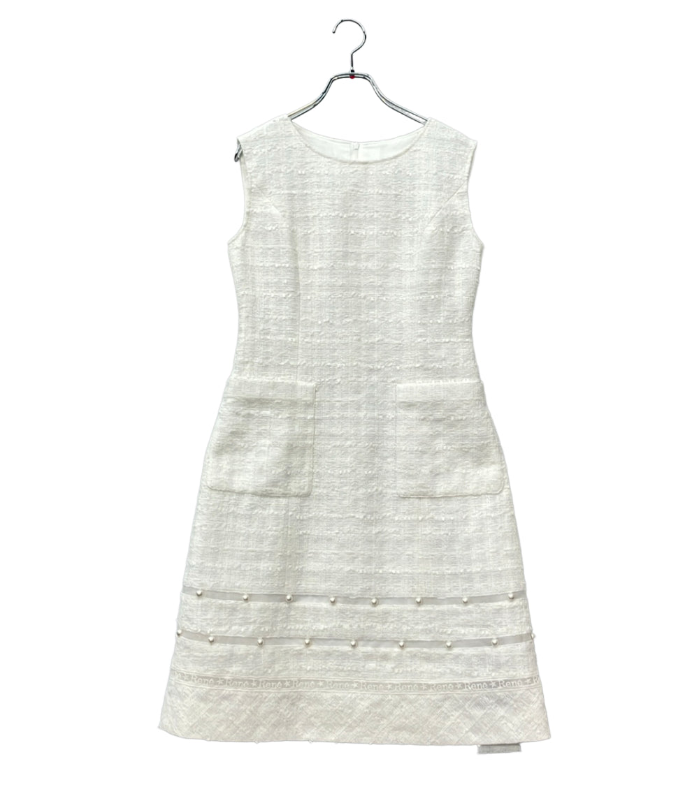 Rene ノースリーブワンピース レース 裾パール タグ付き 6016600 レディース SIZE 34 (S) ルネ