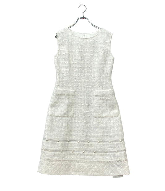 Rene ノースリーブワンピース レース 裾パール タグ付き 6016600 レディース SIZE 34 (S) ルネ