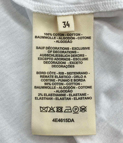 美品 エルメス 半袖 刺繍入りポケットTシャツ レディース SIZE 34 (S) HERMES