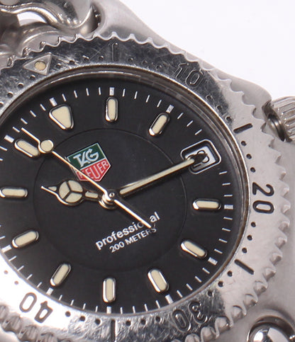 TAG HEUER 腕時計 セル S/el プロフェッショナル 200M クオーツ ブラック WG1114-K0 メンズ タグホイヤー
