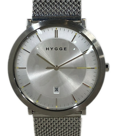HYGGE 腕時計 クオーツ シルバー 4013-86 メンズ ヒュッゲ