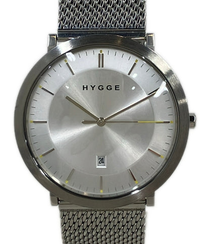 HYGGE 腕時計 クオーツ シルバー 4013-86 メンズ ヒュッゲ