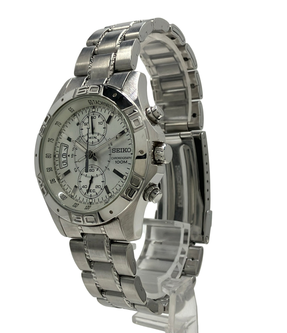 SEIKO 腕時計 クオーツ シルバー 7T94-0AK0 メンズ セイコー