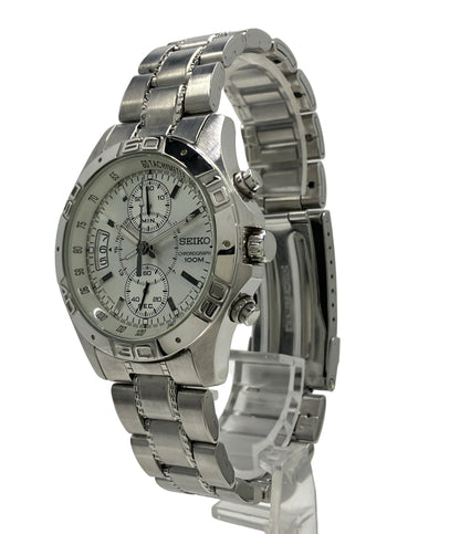 SEIKO 腕時計 クオーツ シルバー 7T94-0AK0 メンズ セイコー
