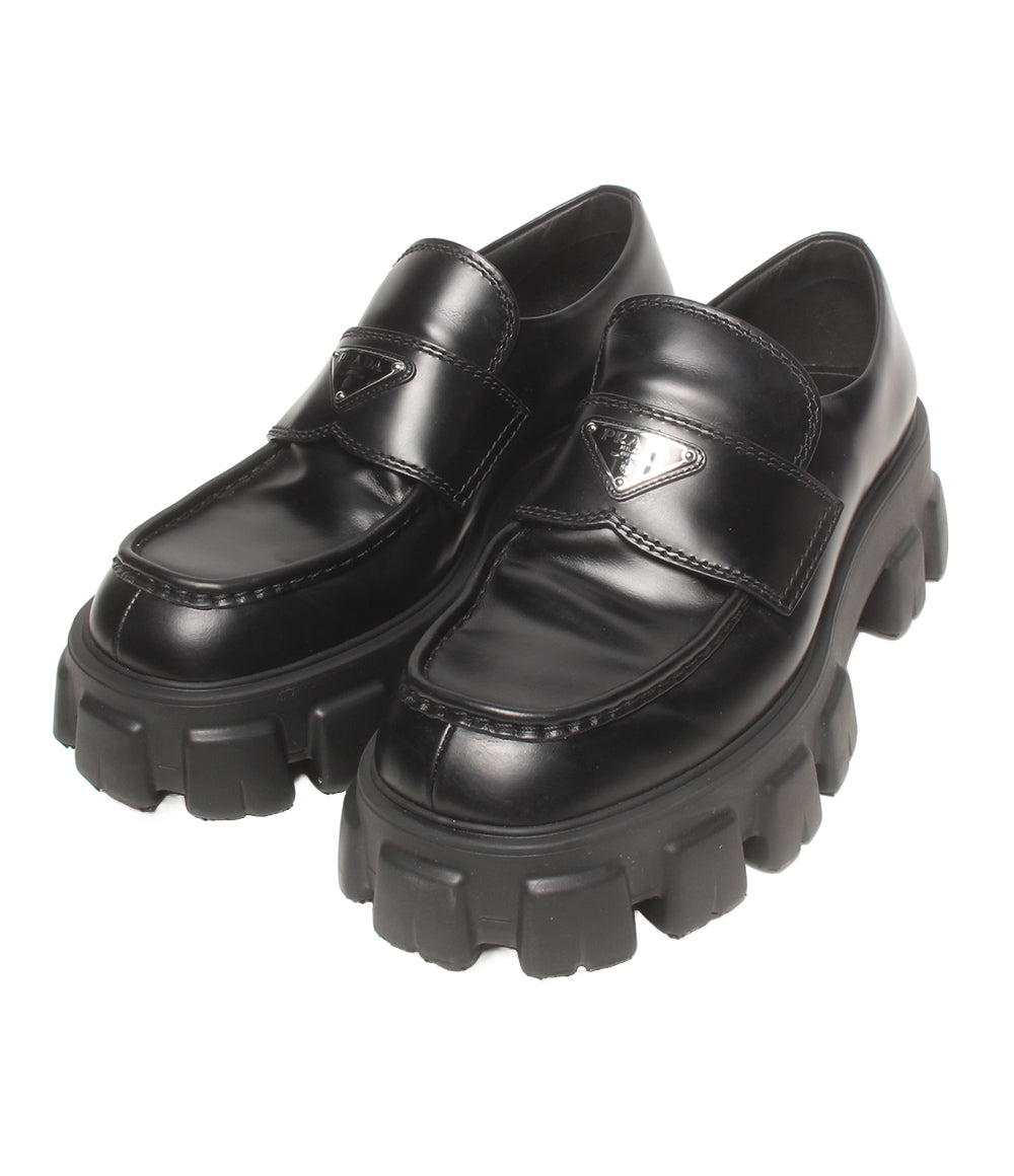 PRADA ローファー　モノリス　サイズ9 PRADA モノリス ブラッシュドレザー ローファー 2DE129 メンズ SIZE 9