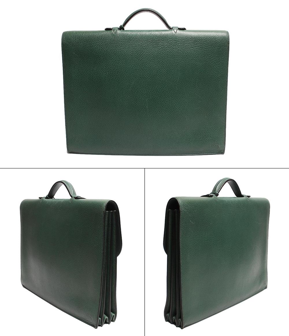 エルメス ビジネスバッグ ブリーフケース □B刻印 ゴールド金具 サックアデペッシュ 38 トゴ メンズ HERMES