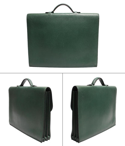 エルメス ビジネスバッグ ブリーフケース □B刻印 ゴールド金具 サックアデペッシュ 38 トゴ メンズ HERMES