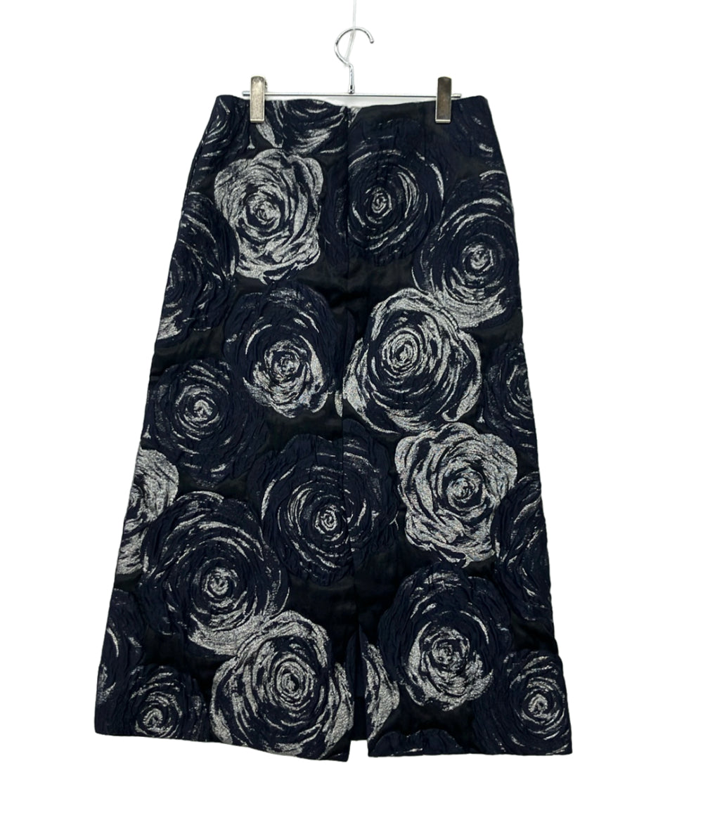 Drawer ロングスカート フラワージャカード 6524-299-1712 レディース SIZE 40 (XS) ドゥロワー