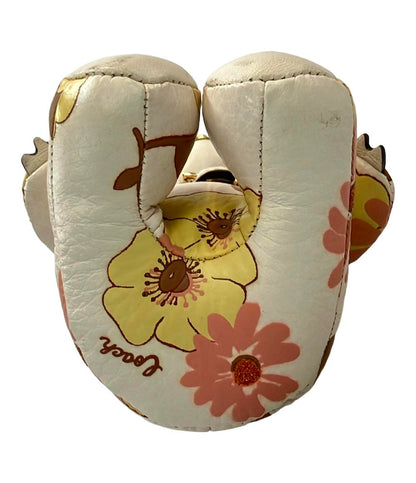 コーチ キーホルダー キーリング バッグチャーム フローラルクラスタープリント キャンバス レザー CH854 レディース COACH