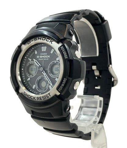 CASIO 腕時計 G-SHOCK ソーラー ブラック AWG-100 メンズ カシオ