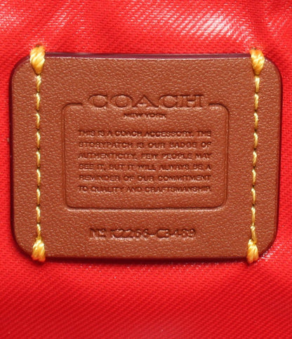 美品 コーチ ポーチ ジュリエンヌコスメティックケース17 C3489 レディース COACH
