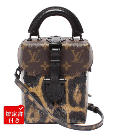 美品 ルイ・ヴィトン 2way ハンドバッグ ショルダーバッグ 斜め掛け カメラボックス モノグラム レオパード M43001 レディース LOUIS VUITTON