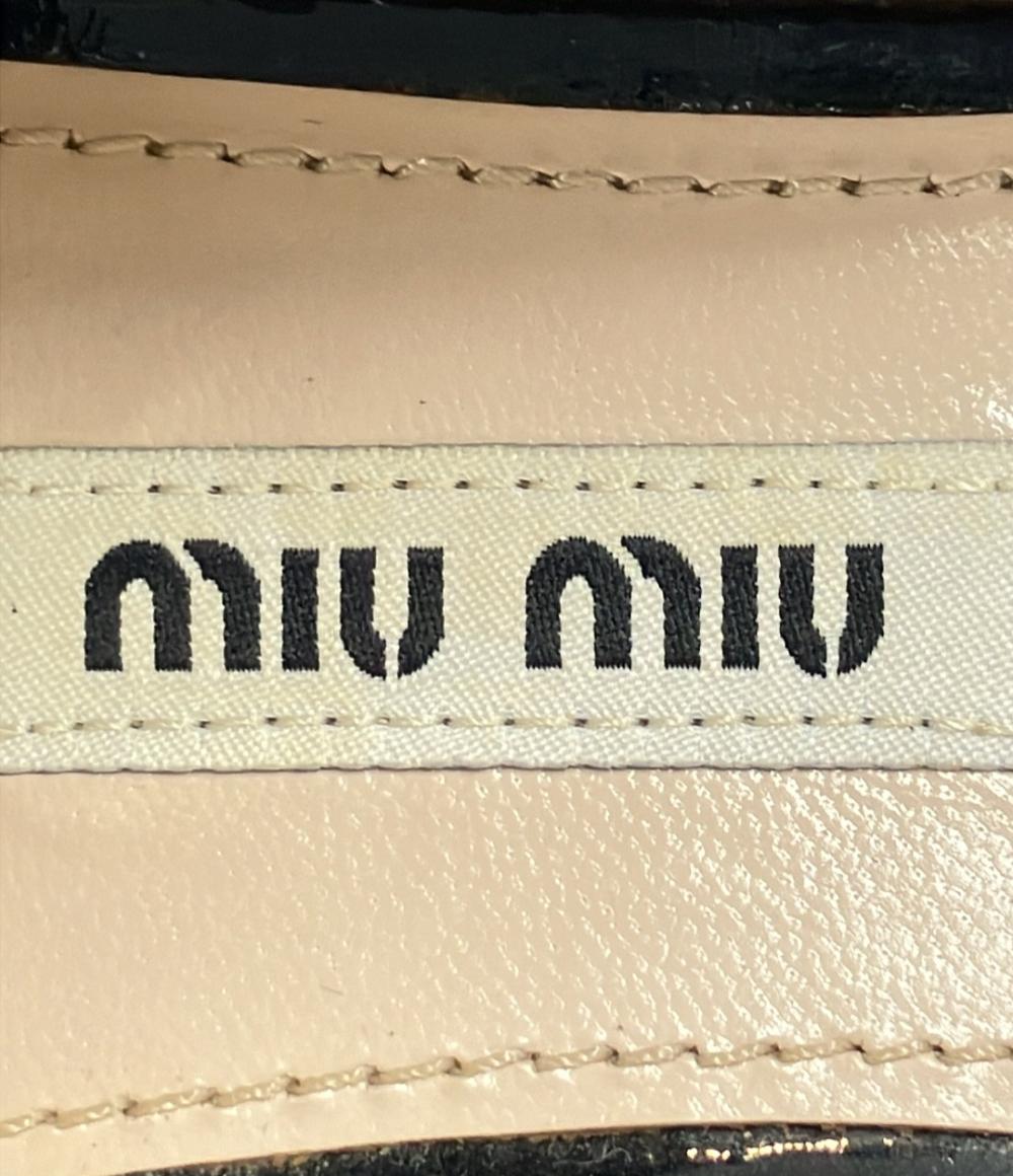 ミュウ ミュウ ラウンドトゥパンプス スタッズ レディース SIZE 35 1/2 (S) Miu Miu