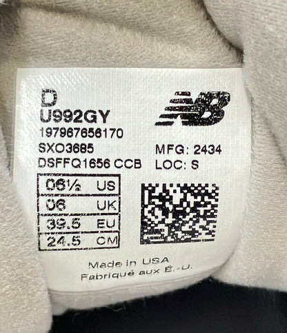 NEW BALANCE ローカットスニーカー U992GY レディース SIZE 24.5 ニューバランス