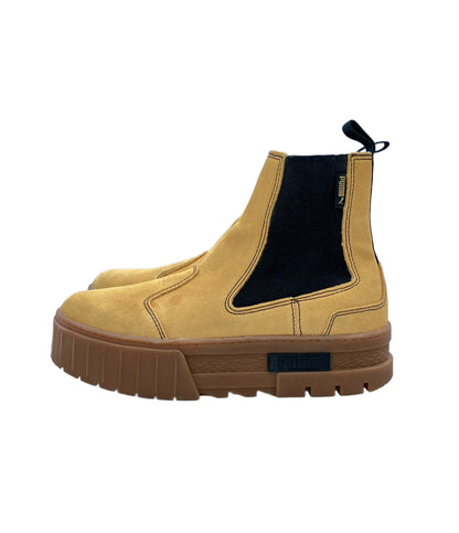 PUMA チェルシーブーツ サイドゴア 厚底 MAYZE CHELSEA SUEDE 382829-04 レディース SIZE 24.5 (L) プーマ