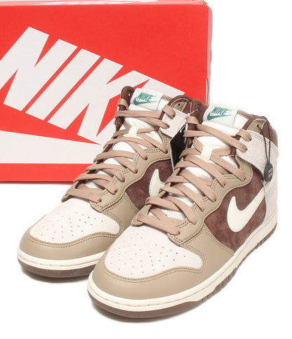 美品 NIKE ハイカットスニーカー ダンク ハイ レトロ プレミアム ライトチョコレート DH5348-100 メンズ SIZE 27.5 ナイキ