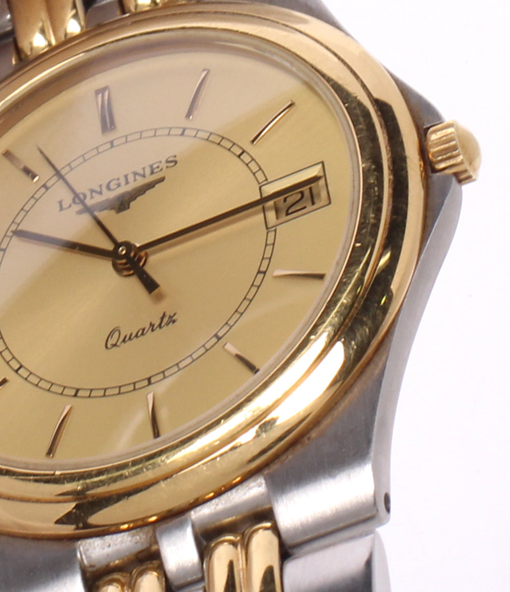 LONGINES 腕時計 フラッグシップ クオーツ ゴールド 7283 メンズ ロンジン