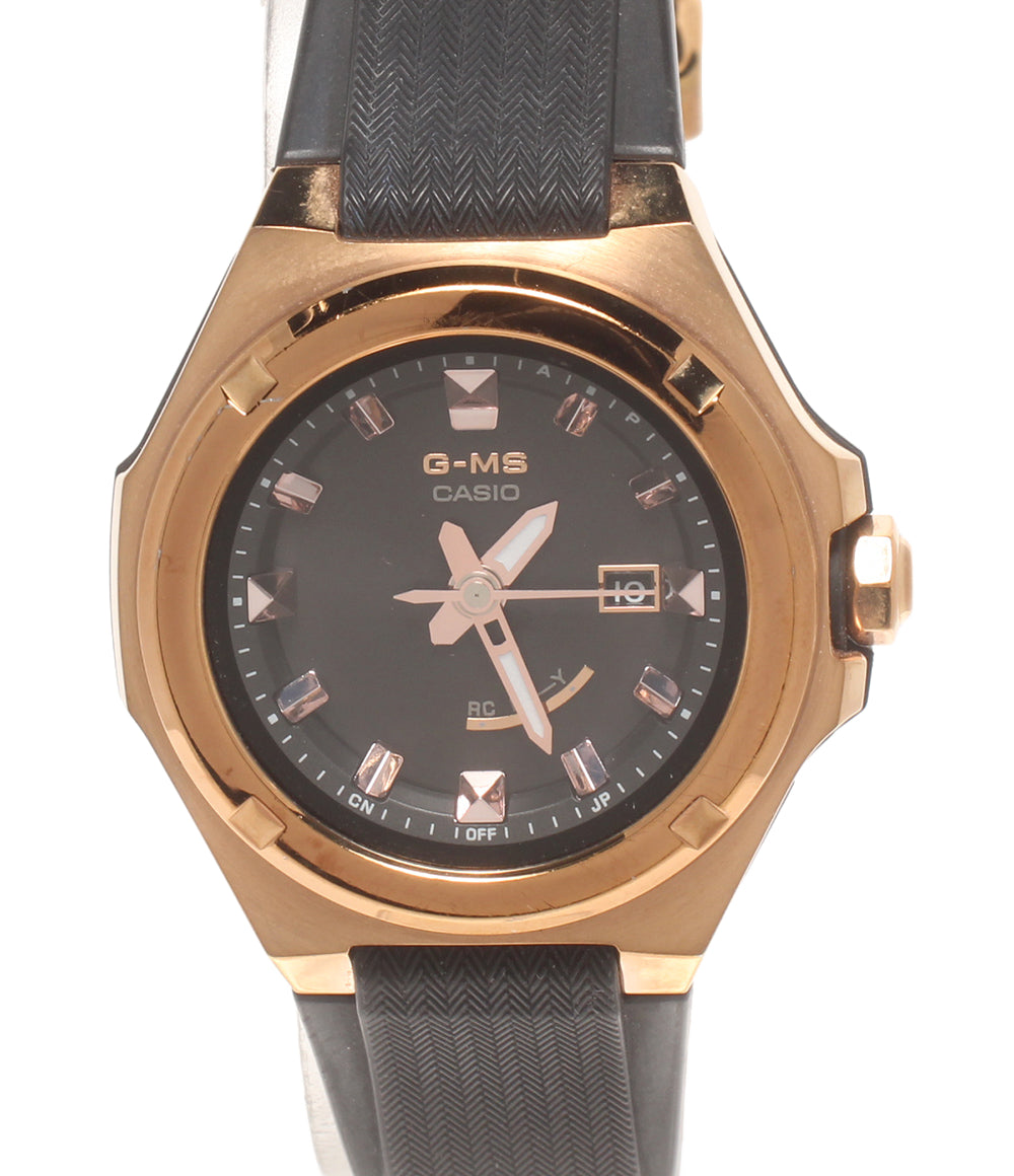 CASIO 腕時計 ジーミズ G-MS Baby-G 電波ソーラー ソーラー ブラック MSG-W300G レディース カシオ