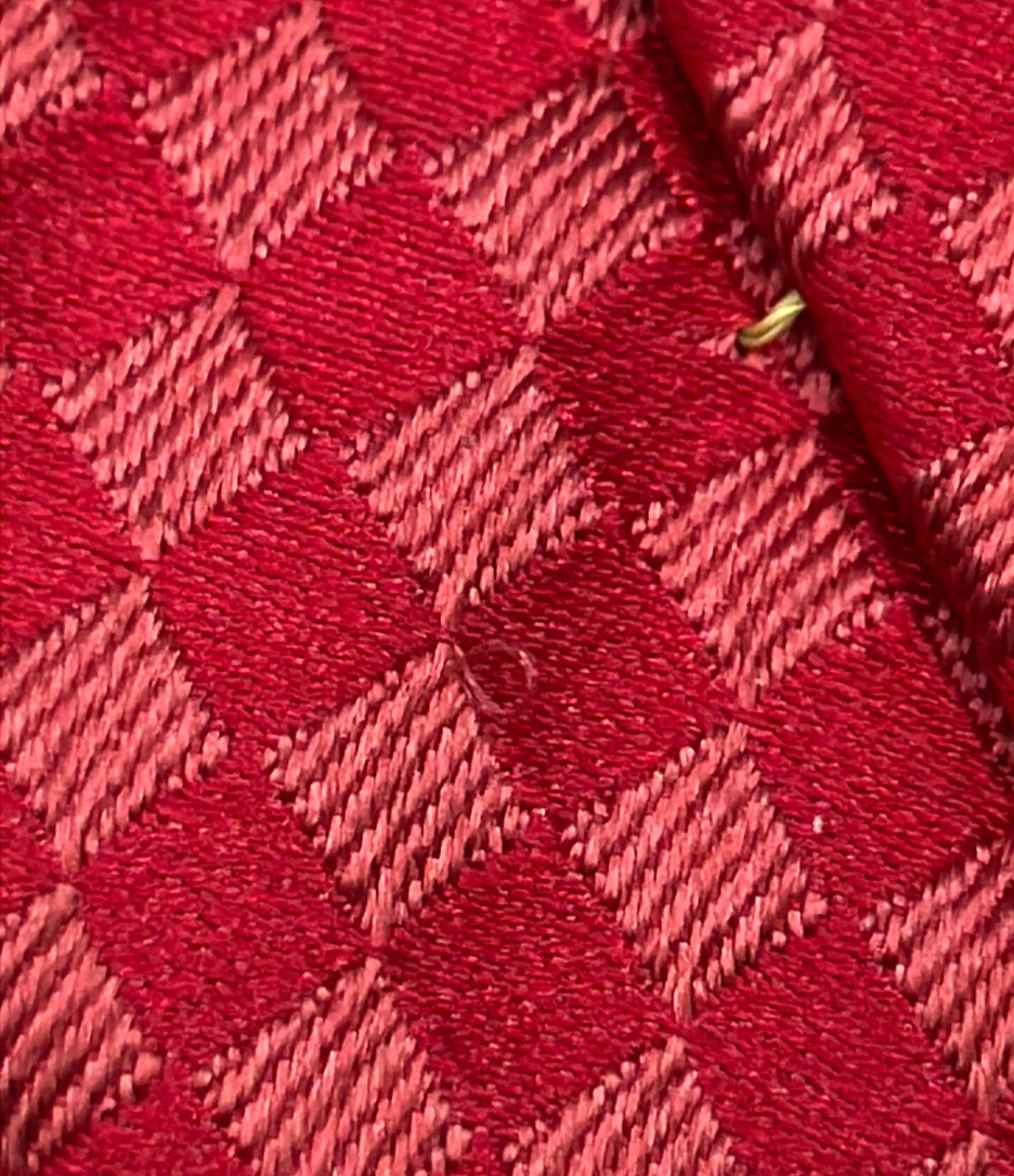 LOUIS VUITTON ネクタイ シルク100% マイクロダミエ メンズ ルイ・ヴィトン