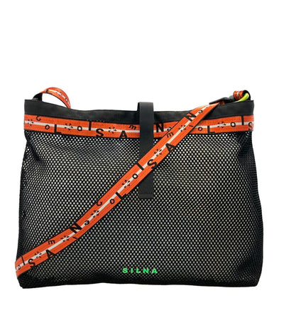 美品 SILNA MINACORO ショルダーバッグ 斜め掛け 肩掛け メッシュバッグ レディース シルナミナコロ
