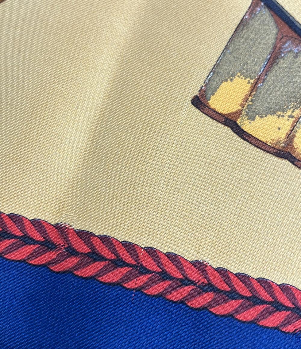 美品 サルヴァトーレフェラガモ スカーフ シルク100% レディース Salvatore Ferragamo