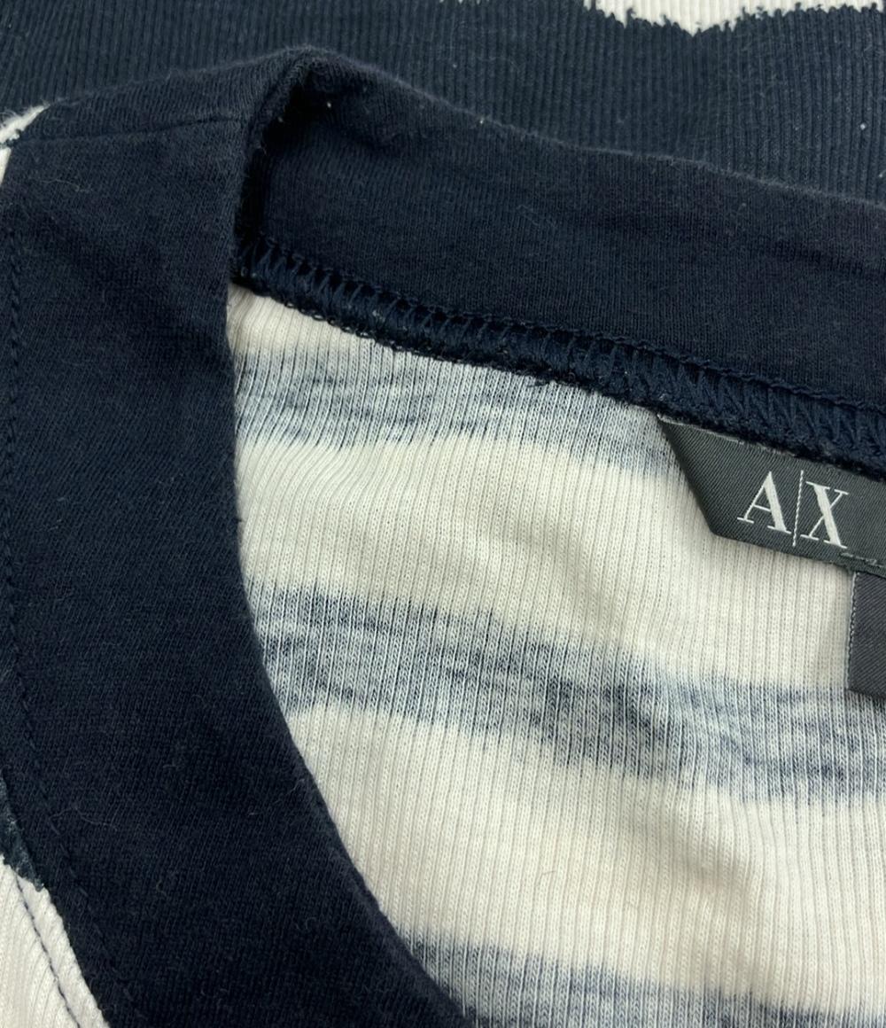 アルマーニエクスチェンジ 長袖Tシャツ ボーダー レディース SIZE S (S) ARMANI EXCHANGE