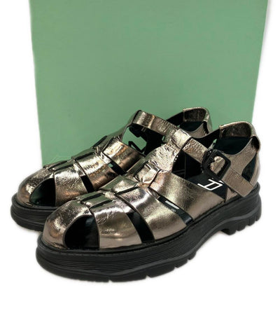 美品 MANA ストラップサンダル グルカサンダル 531148-2 レディース SIZE 38 (L) マナ