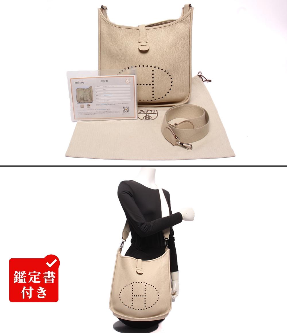 HERMES ショルダーバッグ ▢K刻印 シルバー金具 斜め掛け エブリン1 PM