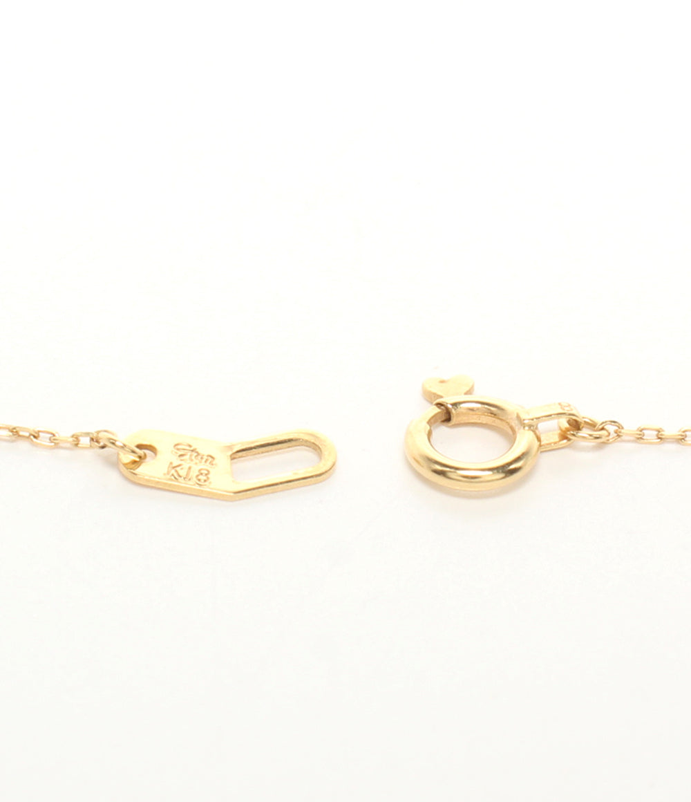 美品 STAR JEWELRY ネックレス K18 ダイヤ 0.04ct レディース スタージュエリー