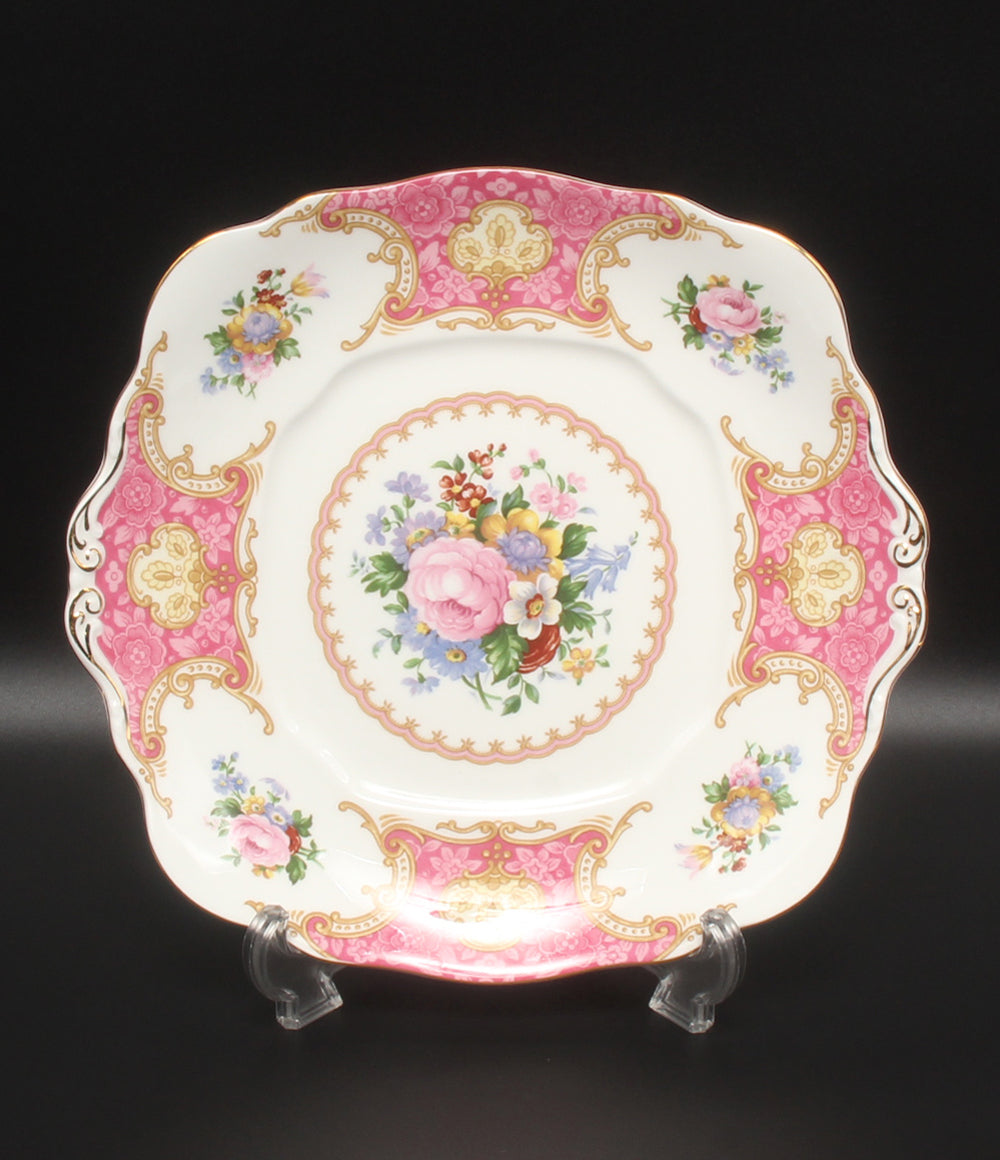 ROYAL ALBERT スクエアプレート 皿 25cm レディカーライル ロイヤル