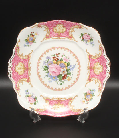 ROYAL ALBERT スクエアプレート 皿 25cm レディカーライル ロイヤルアルバート