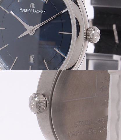 MAURICE LACROIX 腕時計 レ クラシック デイデイト クオーツ ブルー LC1007 メンズ モーリスラクロア